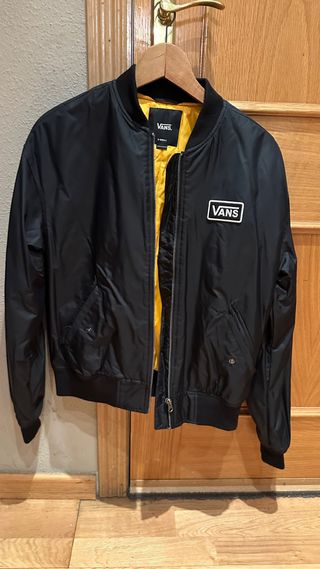Chaqueta Bomber Vans Negra Talla XS