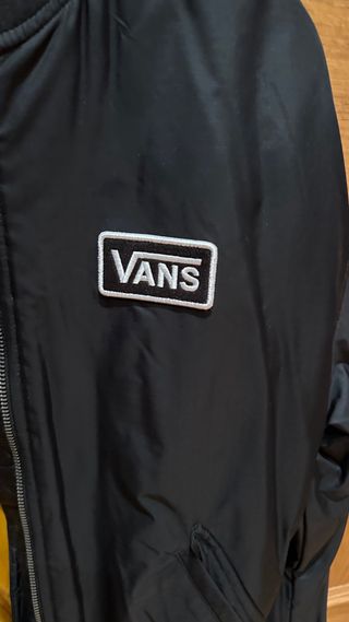 Chaqueta Bomber Vans Negra Talla XS
