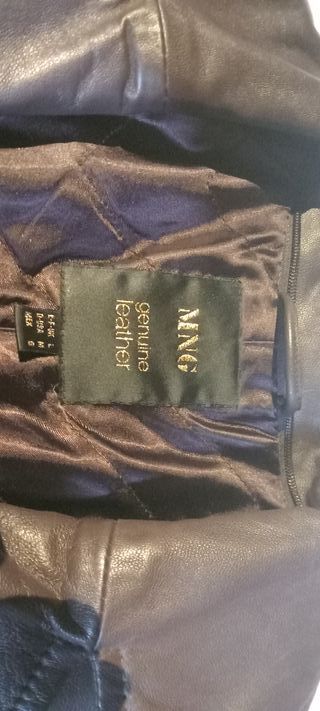 Chaquetón Mango Piel Ovina Forro Acolchado, marrón