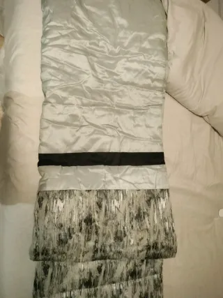 Edredón Conforter Gris y Plateado