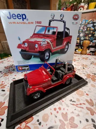 Bburago Jeep Wrangler 1980 modellino vintage