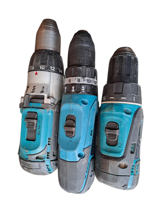 Lotto 3 Trapani Makita 18V, non funzionanti