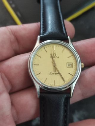 Omega Seamaster Quartz Reloj Dorado