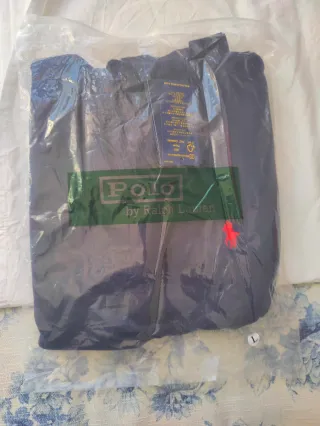 Jersey Polo Ralph Lauren cuello alto azul