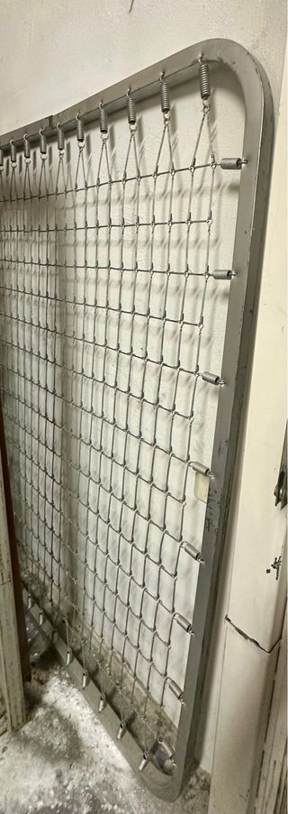 Somier Cama Matrimonio Metal Gris