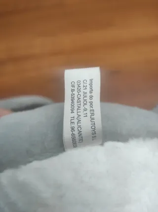 Peluche Elefante Gris