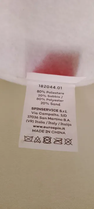 Peluche Orso bianco natalizio. Nuovo.