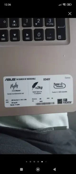 Portatile ASUS beige