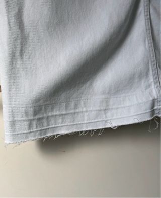 Falda midi vaquera blanca Zara Talla L