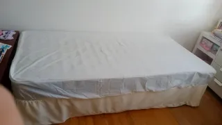 2 Somieres y colchones cama 90x190