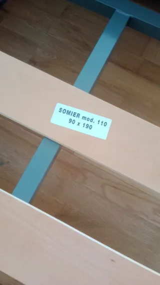 2 Somieres y colchones cama 90x190