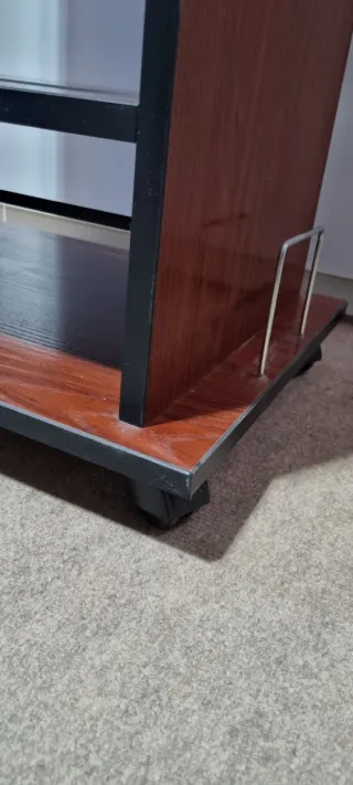 Estantería Mueble Negro y Madera