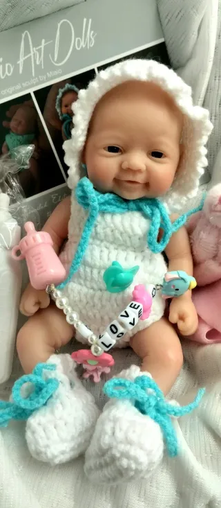 Bebé Reborn Silicona Mini 19cm