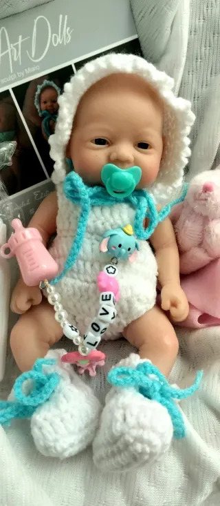 Bebé Reborn Silicona Mini 19cm