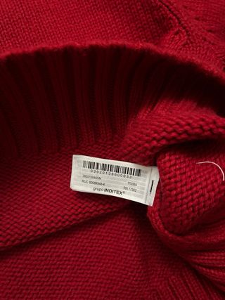 Jersey Zara Rojo Talla M