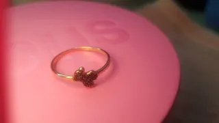 Anillo Tous plata bañado en oro
