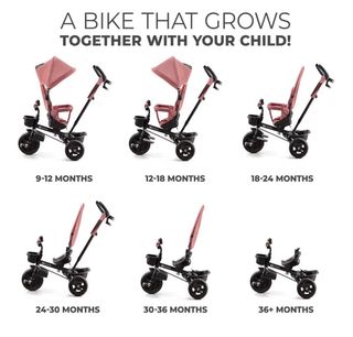 Triciclo evolutivo rosa