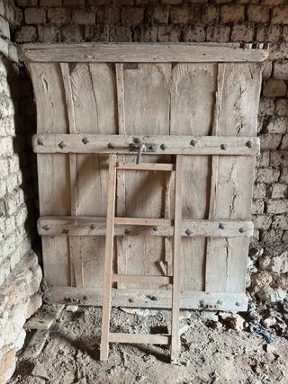 Trillo de madera antiguo