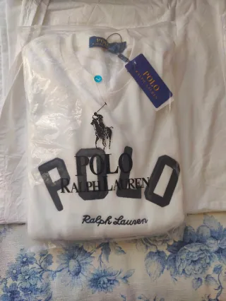 Sudadera Polo Ralph Lauren Blanca Talla L