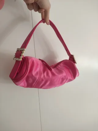 Bolso baguette joya rosa
