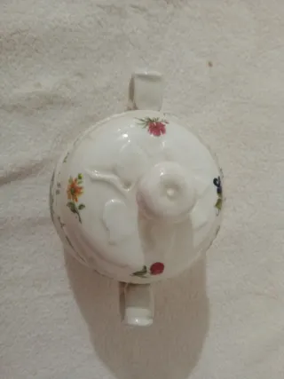 Azucarero San Claudio Flor Porcelana