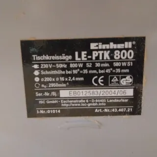 Sierra de mesa Einhell