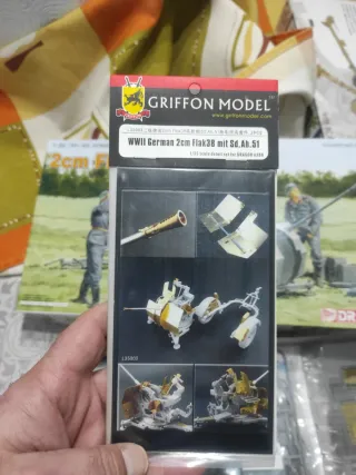 Maqueta 2cm Flak 38 mit Sd.Ah.51