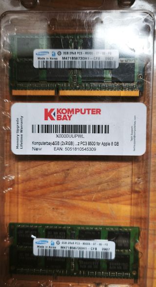 Lote Memorias RAM Kingston y Kompouter