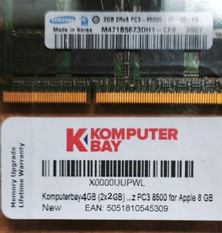 Lote Memorias RAM Kingston y Kompouter