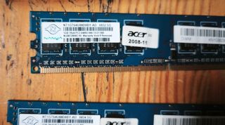 Lote Memorias RAM Kingston y Kompouter