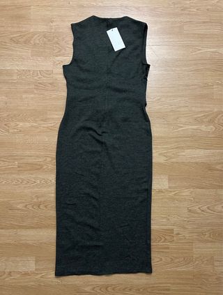 Vestido Zara gris con botones