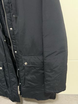 Parka Zara Negra Mujer