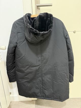 Parka Zara Negra Mujer