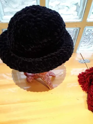 Gorro azul marino de lana