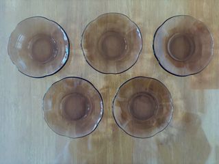 5 platitos Duralex ondas 12cm diámetro