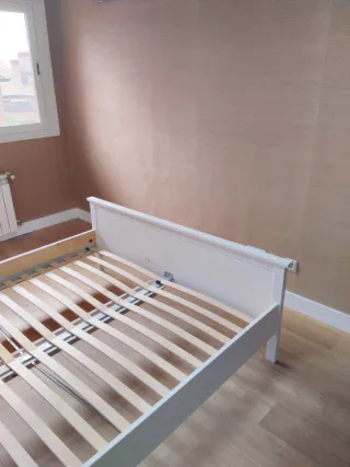 Cama 160x200 Hemnes Ikea blanca, excelente estado