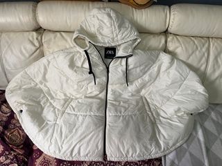 Abrigo Capa Talla M Mujer Zara