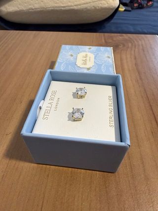 Pendientes Stella Rose London Oro Bañado Plata