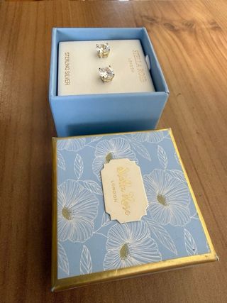 Pendientes Stella Rose London Oro Bañado Plata