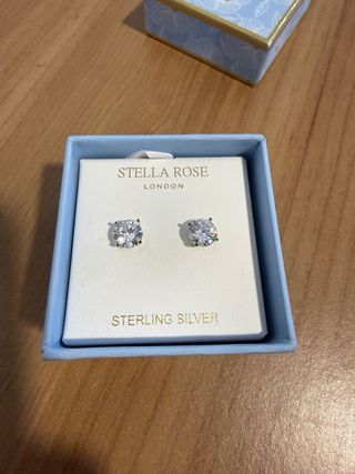 Pendientes Stella Rose London Oro Bañado Plata