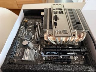 Kit componenti PC: scheda madre ASUS B650M-K, CPU AMD Ryzen 5 8600G, RAM 32GB DDR5, dissipatore Noctua