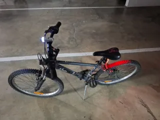 Bicicleta Btwin Urban Rider 24' Gris