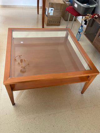 Conjunto de Mesas de Madera Maciza