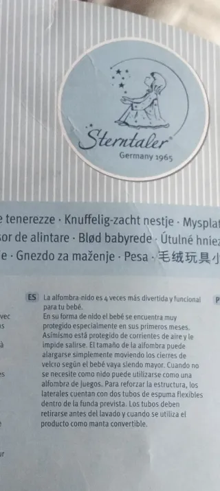 Cuna nido/colecho con peluche