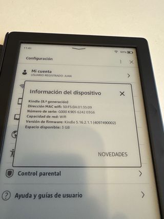 Kindle 8 g Nero