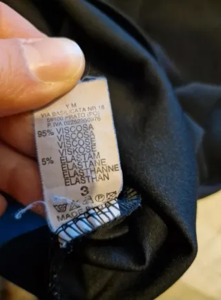 LAST PRICE Abito tubino fantasia bianco/nero tagli