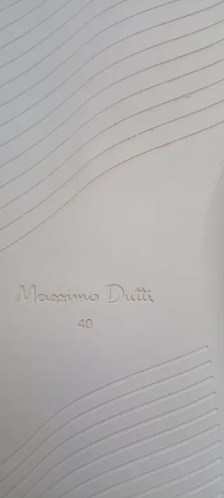 Zapatillas Massimo Dutti Piel Blancas.