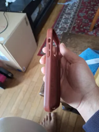 Funda iPhone 14 Pro Max Cuero  Roja.original