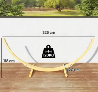 Soporte Hamaca Madera