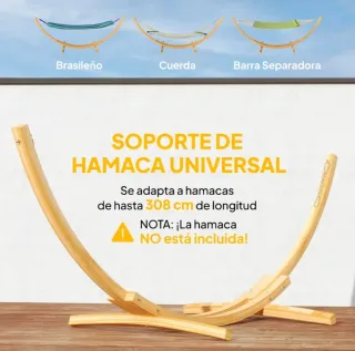 Soporte Hamaca Madera